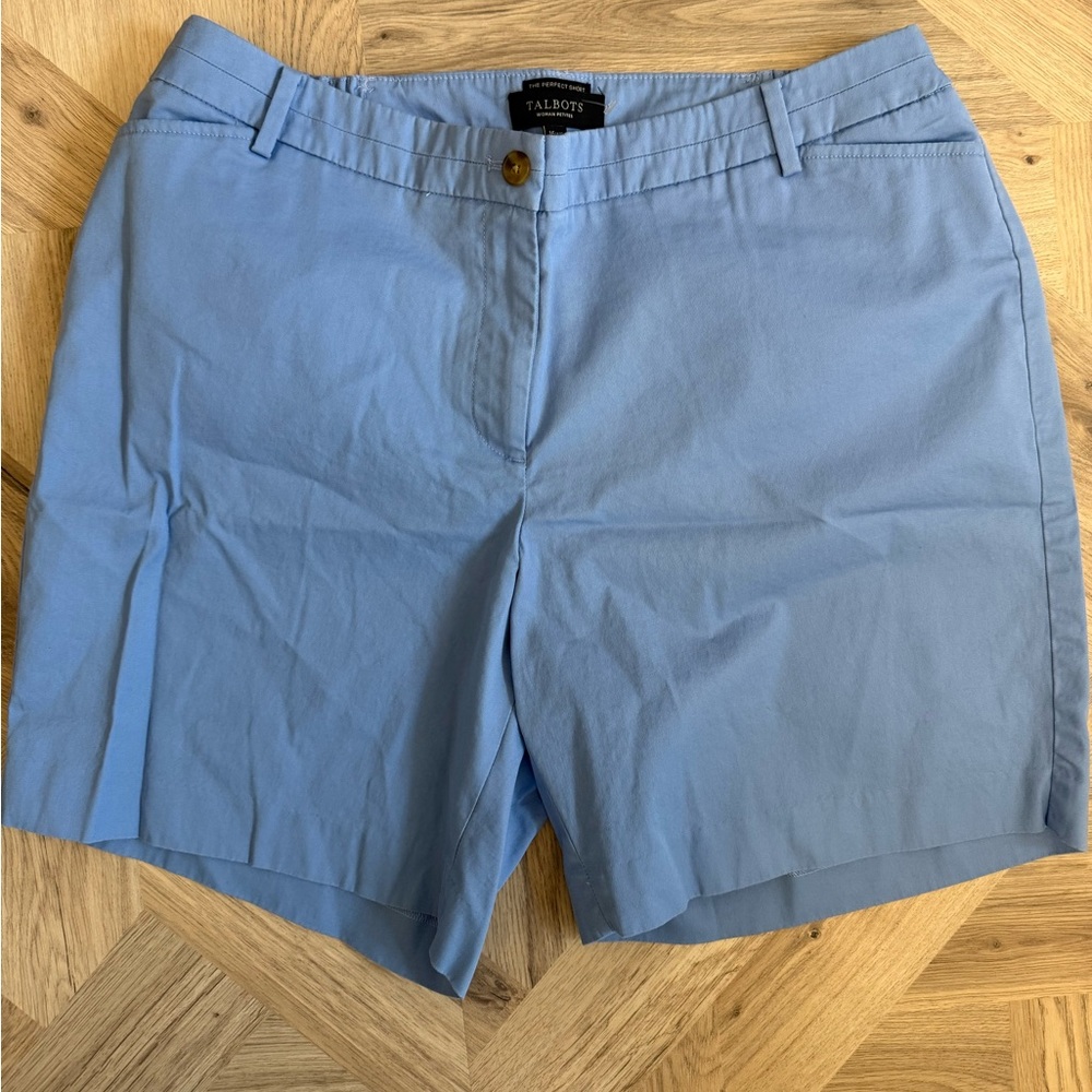 Talbots Women's Blue Shorts Petite size 16